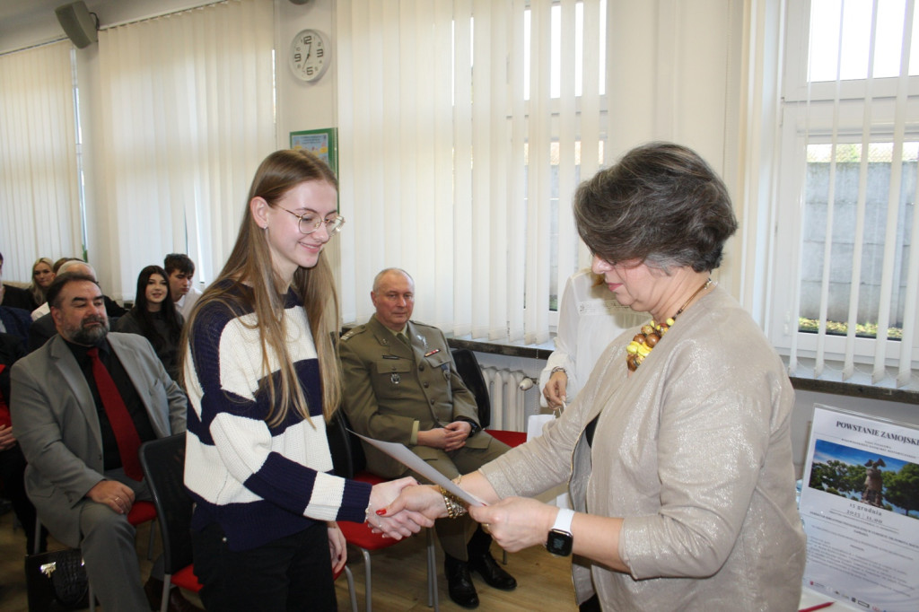 Gala finałowa konkursu „Powstanie Zamojskie”