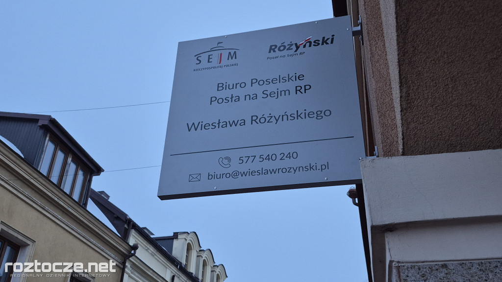 Otwarcie biura posła Różyńskiego w Zamościu