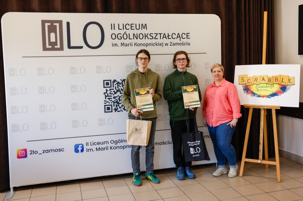 XV edycja Turnieju Scrabble Challenge II LO