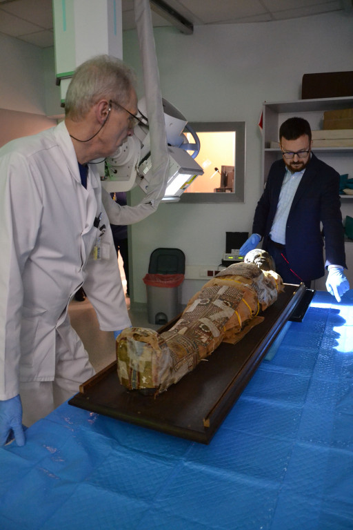 Egipska mumia pod lupą radiologów z Lublina
