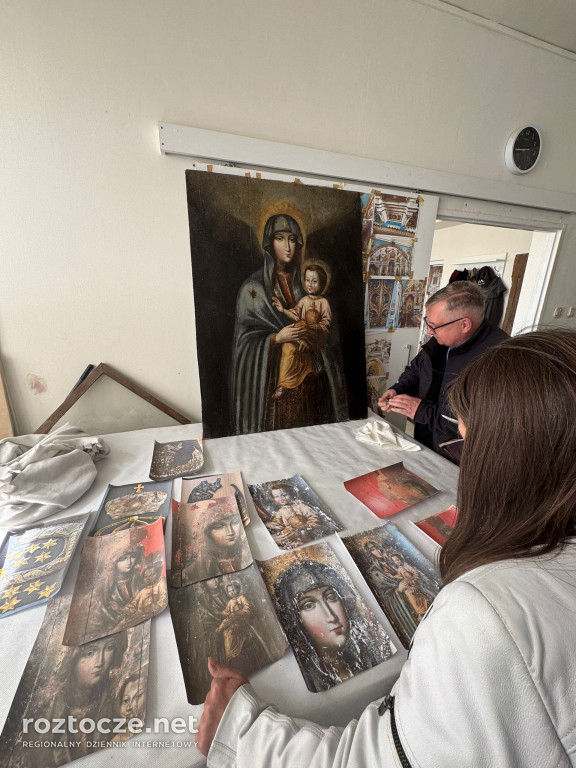 Cudowny obraz z Duba w renowacji