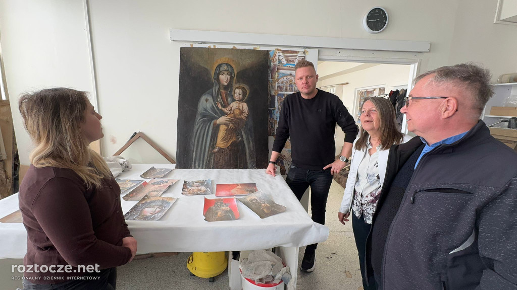 Cudowny obraz z Duba w renowacji