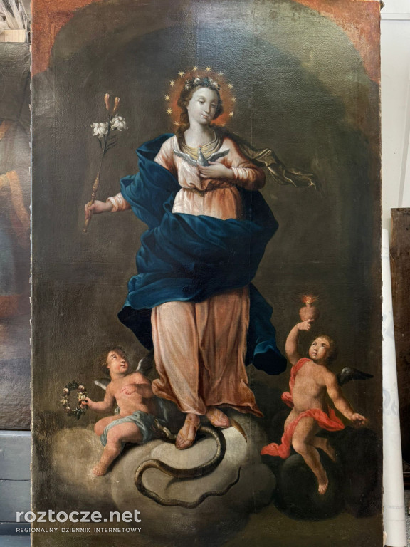 Cudowny obraz z Duba w renowacji