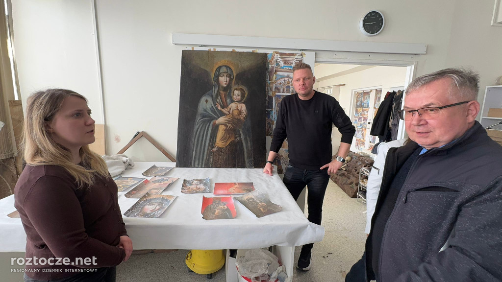 Cudowny obraz z Duba w renowacji