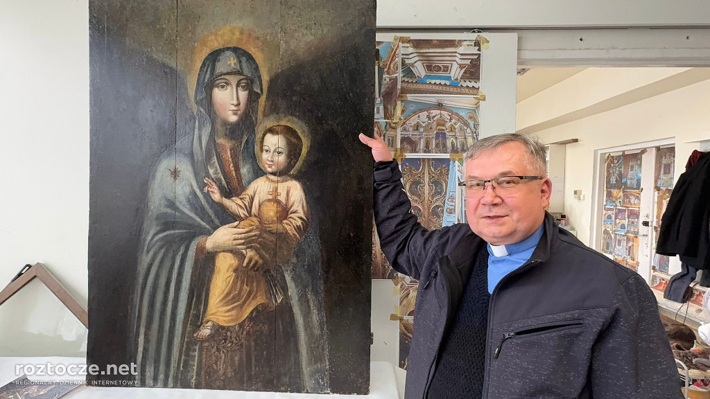 Cudowny obraz z Duba w renowacji