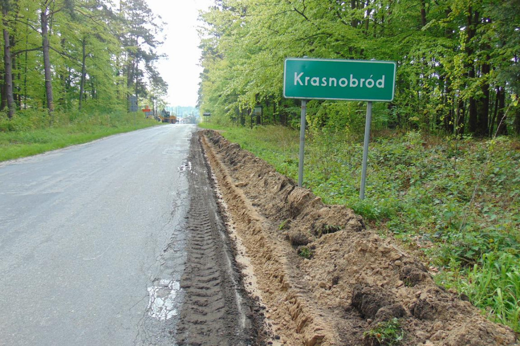 Krasnobród: Trwa przebudowa drogi Krasnobród-Jacnia [ZDJĘCIA]