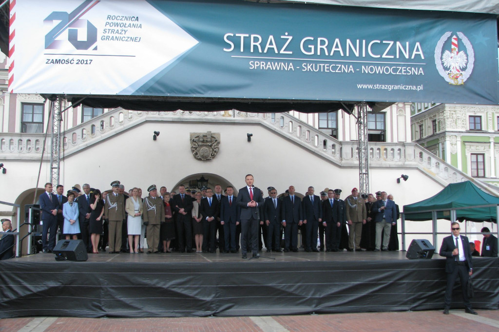 Zamość: Święto Straży Granicznej z prezydentem Andrzejem Dudą [ZDJĘCIA]
