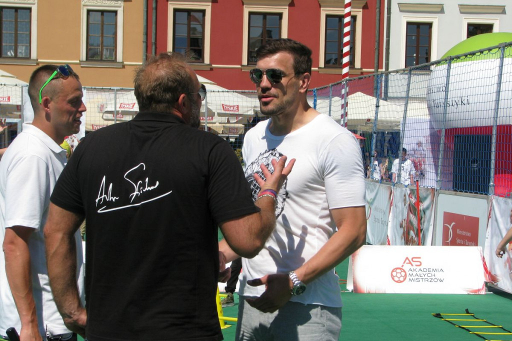 Zamość: Artur Siódmiak i Michał Jurecki zachęcali do gry w piłkę ręczną [ZDJĘCIA]