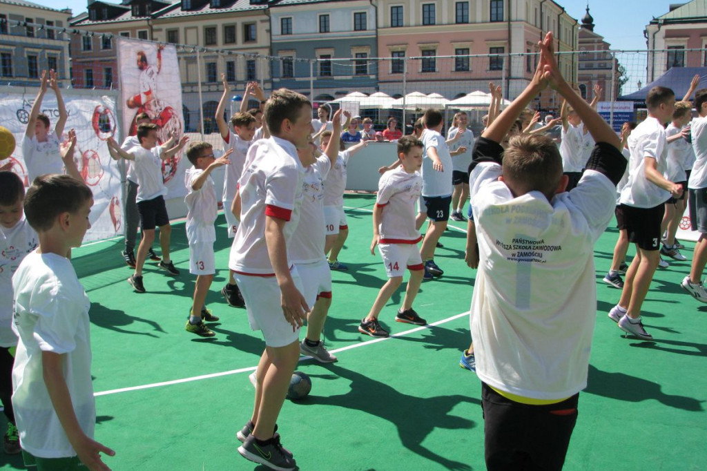 Zamość: Artur Siódmiak i Michał Jurecki zachęcali do gry w piłkę ręczną [ZDJĘCIA]