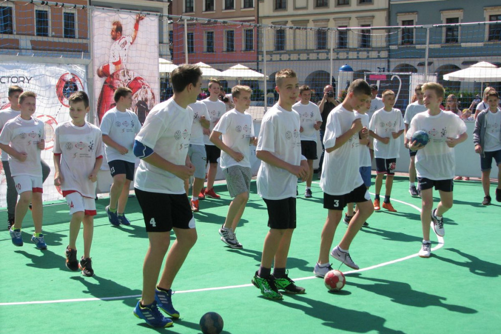 Zamość: Artur Siódmiak i Michał Jurecki zachęcali do gry w piłkę ręczną [ZDJĘCIA]