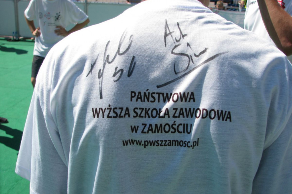 Zamość: Artur Siódmiak i Michał Jurecki zachęcali do gry w piłkę ręczną [ZDJĘCIA]