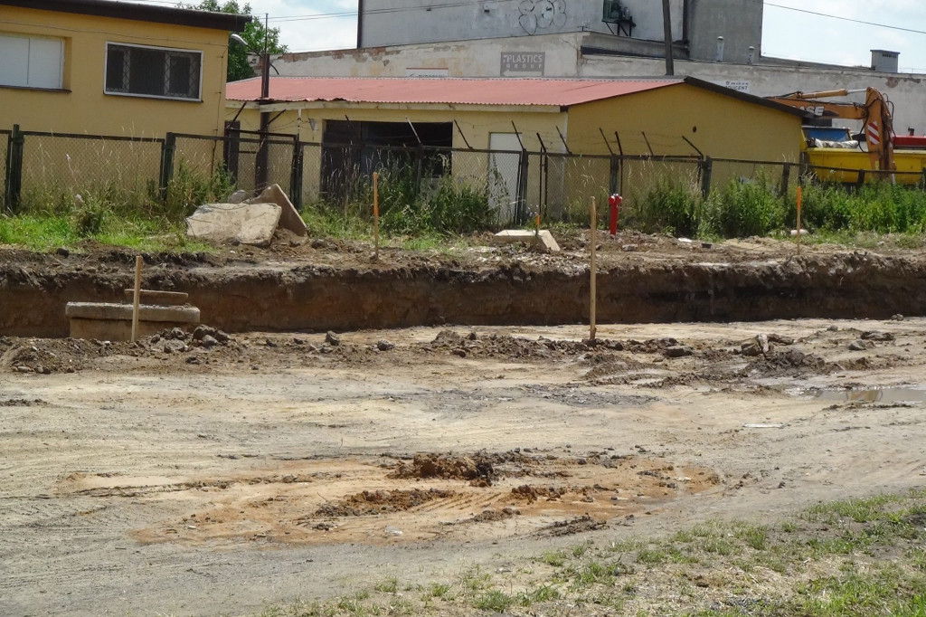 Zamość: Trwają prace nad budową łącznika miedzy ul. Namysłowskiego, a ul. Prostą [FOTO]