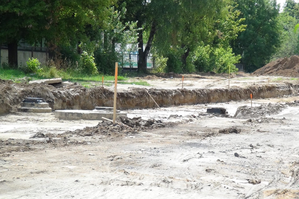 Zamość: Trwają prace nad budową łącznika miedzy ul. Namysłowskiego, a ul. Prostą [FOTO]