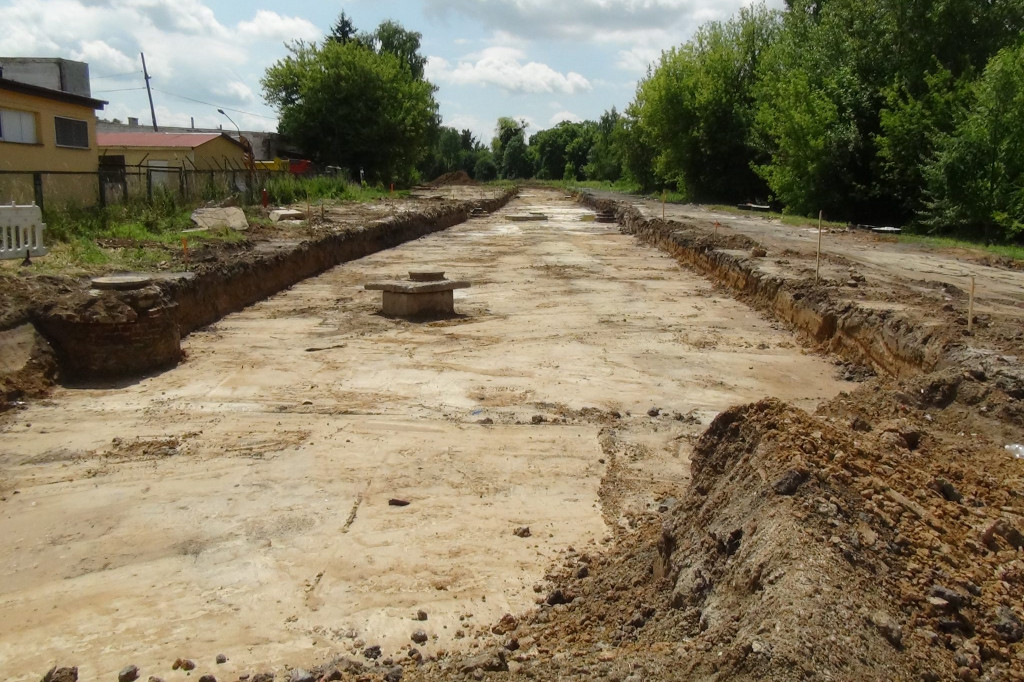 Zamość: Trwają prace nad budową łącznika miedzy ul. Namysłowskiego, a ul. Prostą [FOTO]