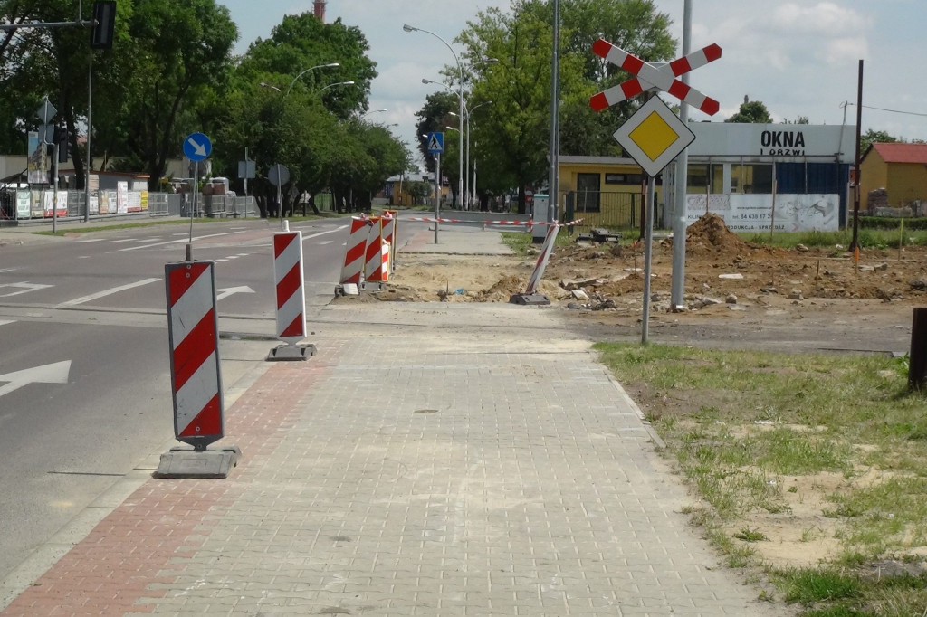 Zamość: Trwają prace nad budową łącznika miedzy ul. Namysłowskiego, a ul. Prostą [FOTO]