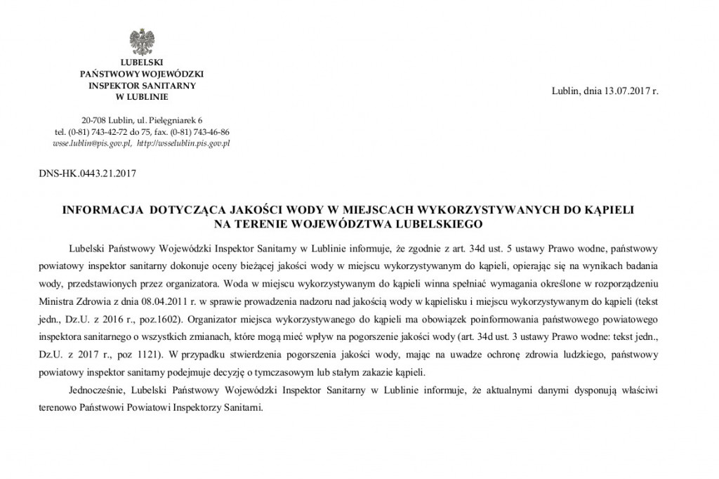 Region: Gdzie się kąpać na Lubelszczyźnie?