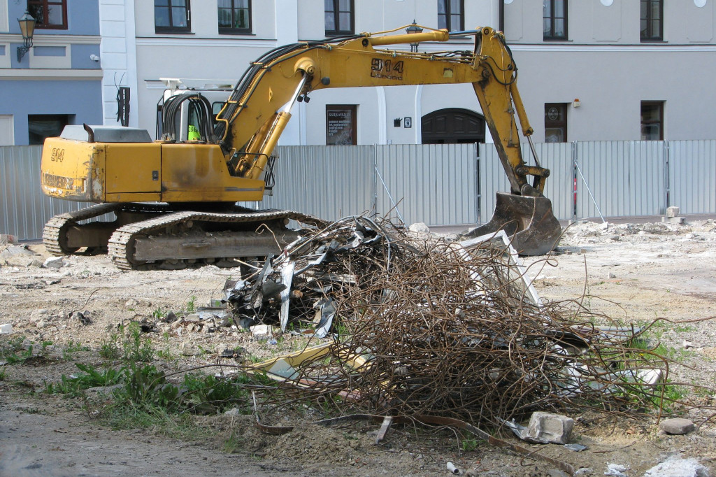 Zamość: Wyburzanie Zielonego Rynku