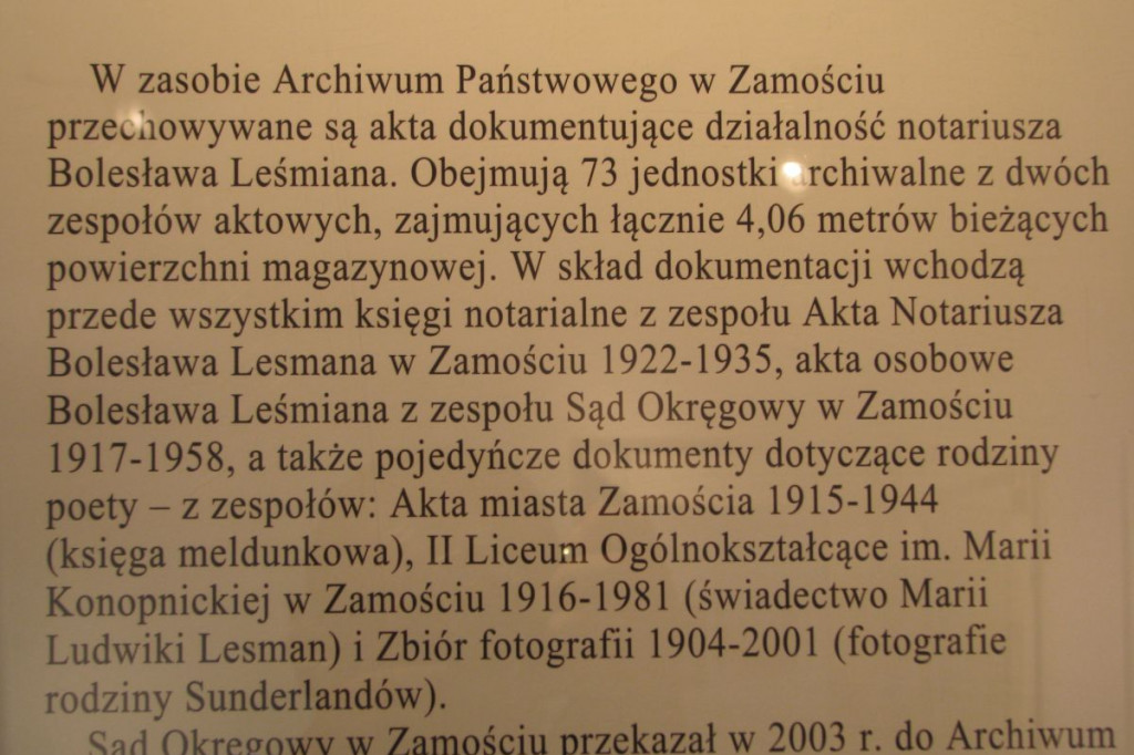 Zamość: Leśmian - poeta i notariusz [FOTO, VIDEO]