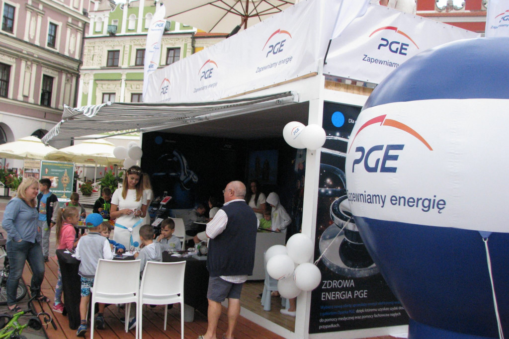 Zamość: Strefa Informacyjna GK PGE na Rynku Wielkim