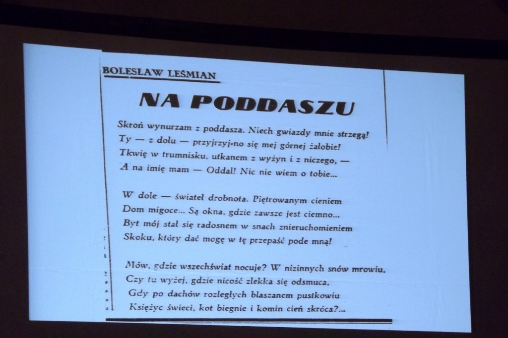 Zamość: Kameralny wieczór z Leśmianem w roli głównej