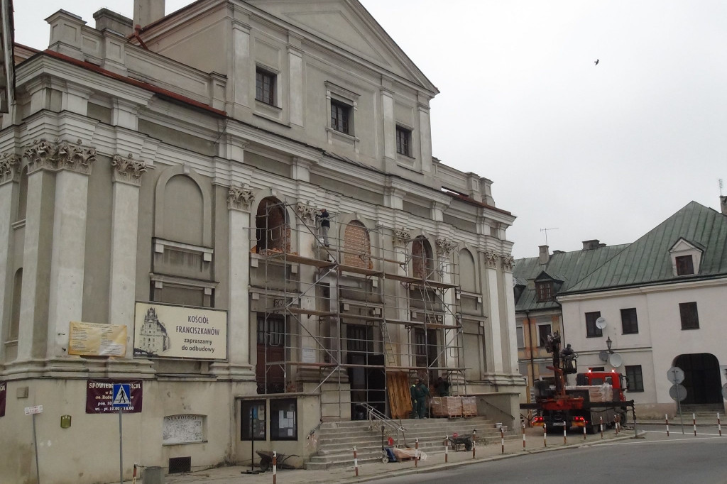 Zamość: Trwa remont kościoła oo. franciszkanów [FOTO]