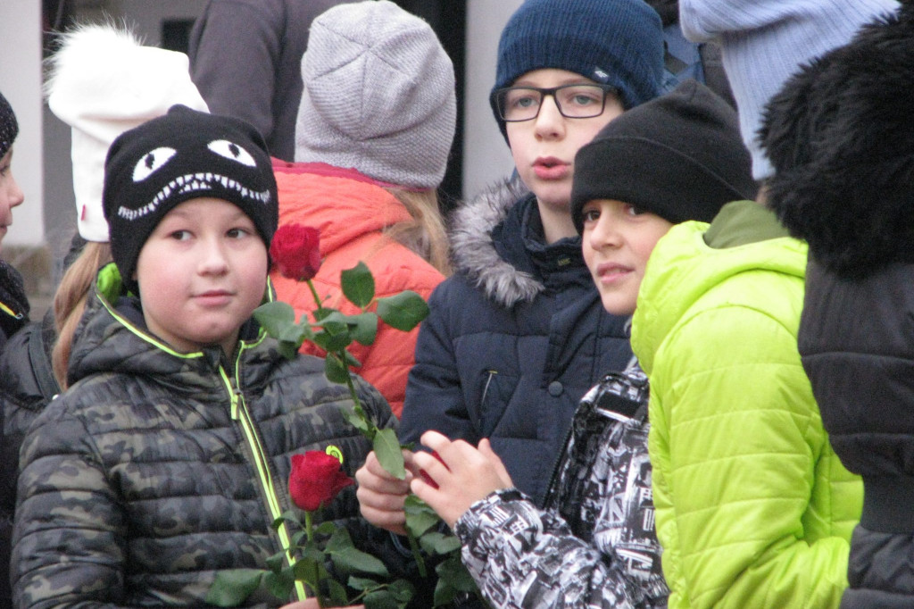 Zamość: Biało-czerwona flaga z 1000 róż [FOTO]