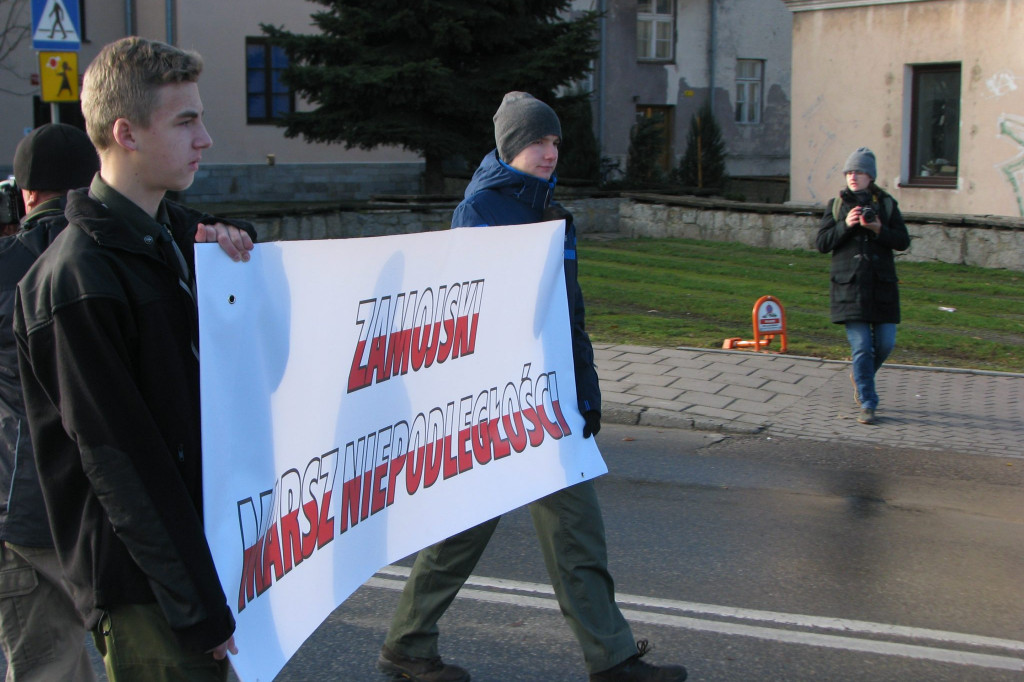 Zamość: Ulicami miasta przeszedł Zamojski Marsz Niepodległości [FOTO]