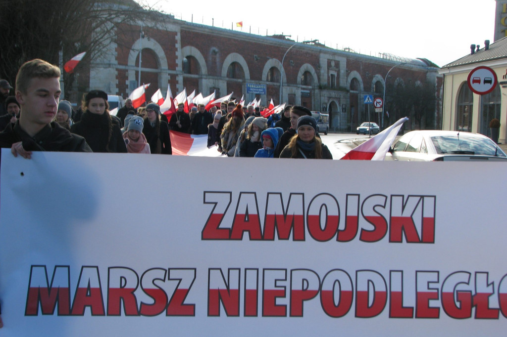 Zamość: Ulicami miasta przeszedł Zamojski Marsz Niepodległości [FOTO]