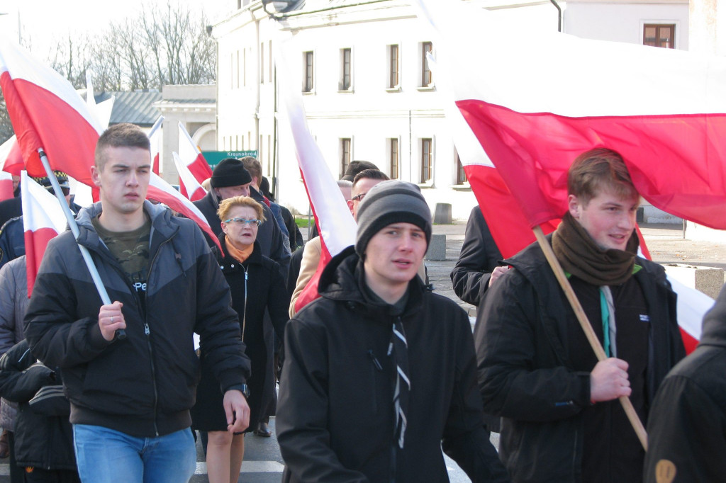 Zamość: Ulicami miasta przeszedł Zamojski Marsz Niepodległości [FOTO]