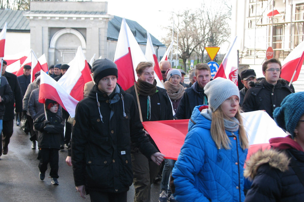 Zamość: Ulicami miasta przeszedł Zamojski Marsz Niepodległości [FOTO]