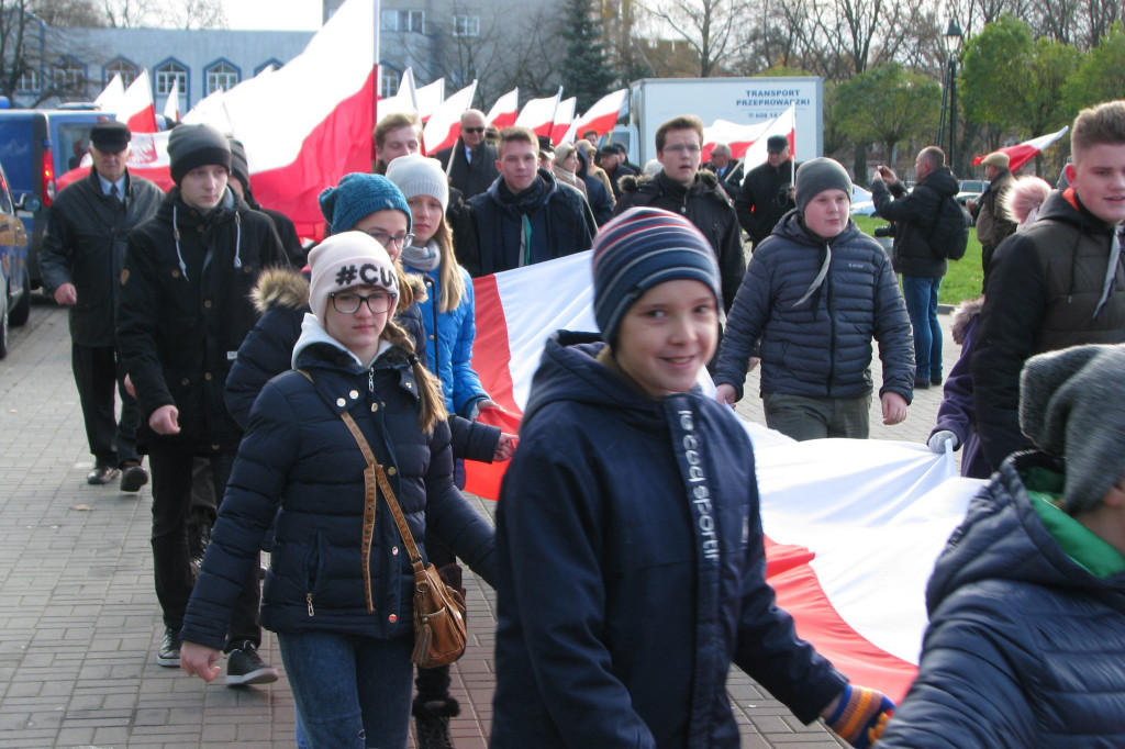 Zamość: Ulicami miasta przeszedł Zamojski Marsz Niepodległości [FOTO]