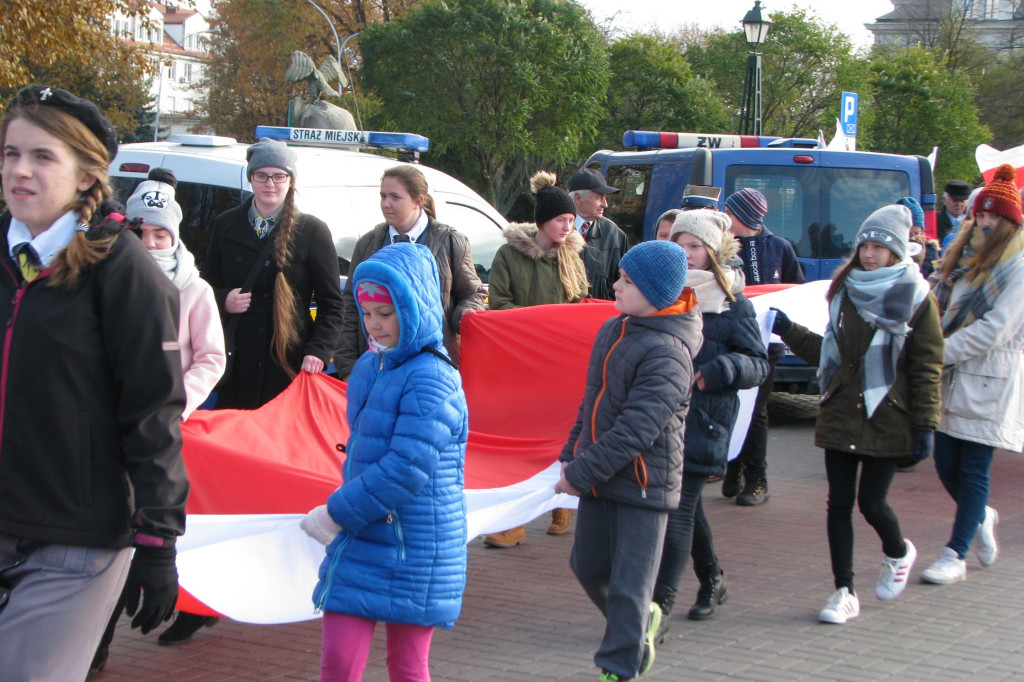 Zamość: Ulicami miasta przeszedł Zamojski Marsz Niepodległości [FOTO]