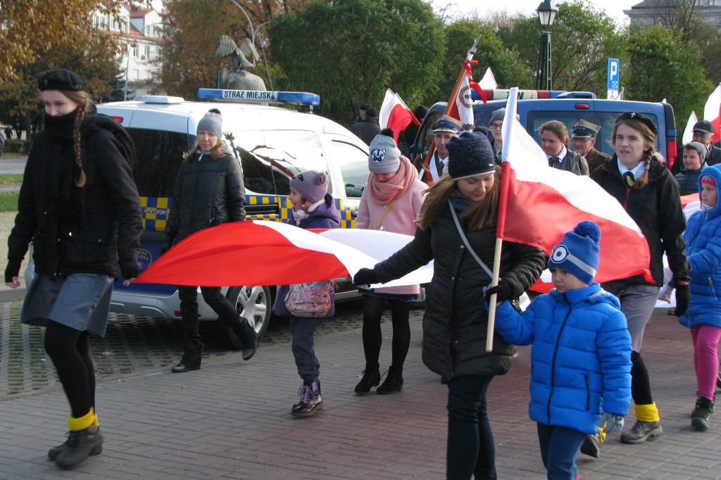 Zamość: Ulicami miasta przeszedł Zamojski Marsz Niepodległości [FOTO]