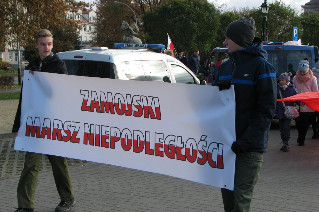 Zamość: Ulicami miasta przeszedł Zamojski Marsz Niepodległości [FOTO]