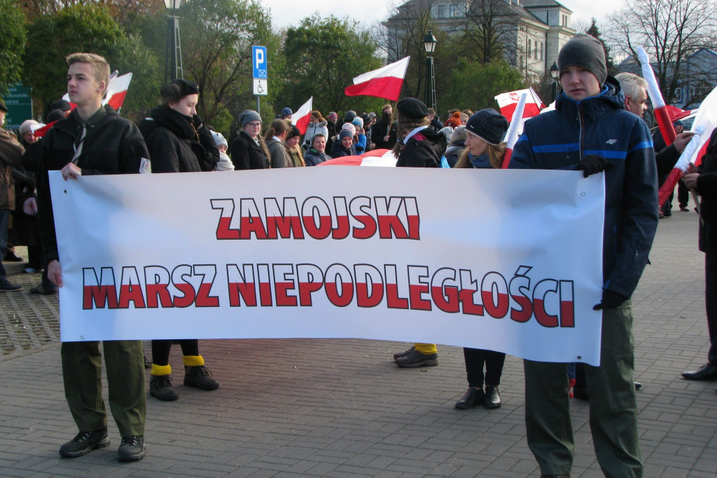 Zamość: Ulicami miasta przeszedł Zamojski Marsz Niepodległości [FOTO]