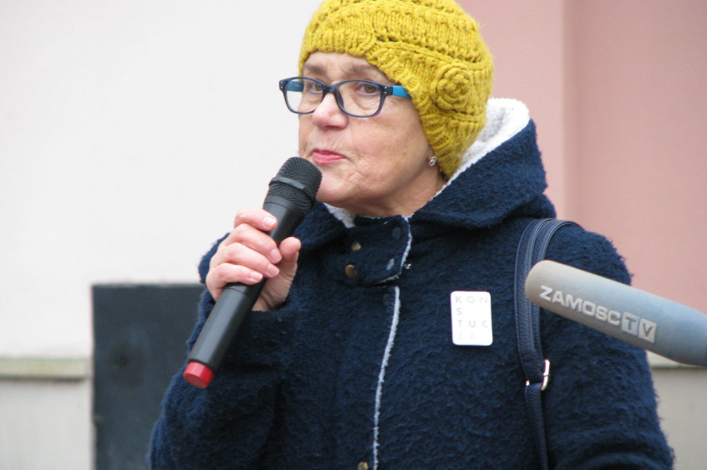 Zamość: Liść Demokracji na Rynku Wodnym [FOTO, VIDEO]