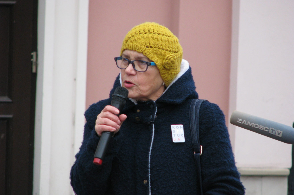 Zamość: Liść Demokracji na Rynku Wodnym [FOTO, VIDEO]