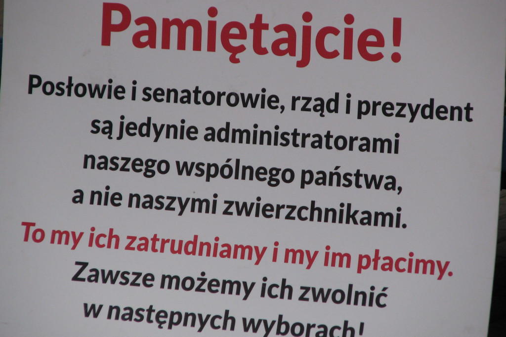 Zamość: Liść Demokracji na Rynku Wodnym [FOTO, VIDEO]