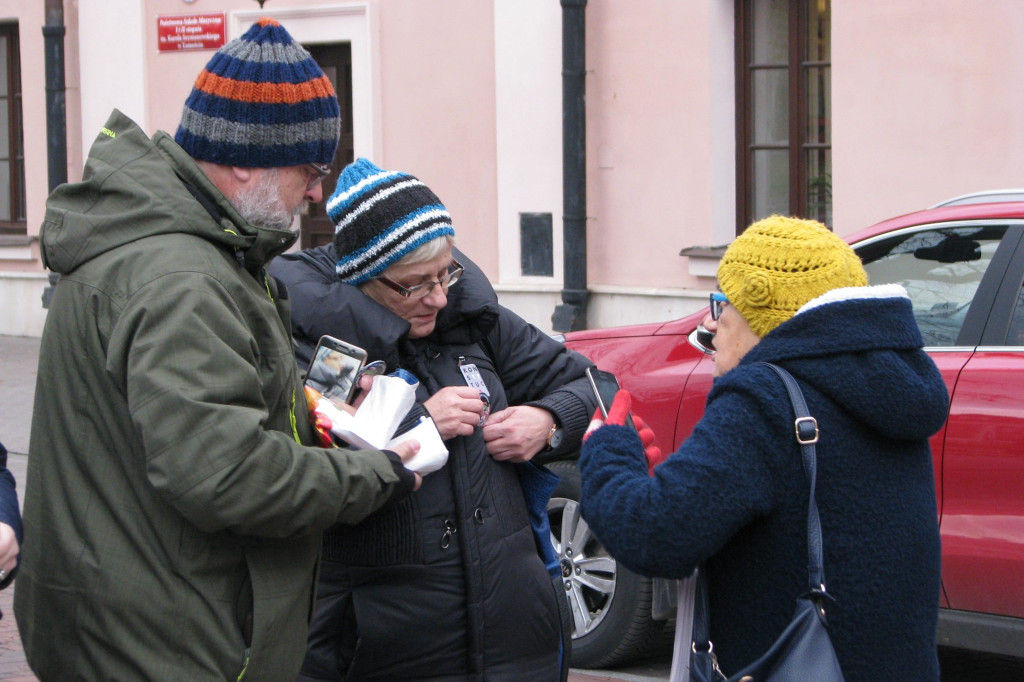 Zamość: Liść Demokracji na Rynku Wodnym [FOTO, VIDEO]