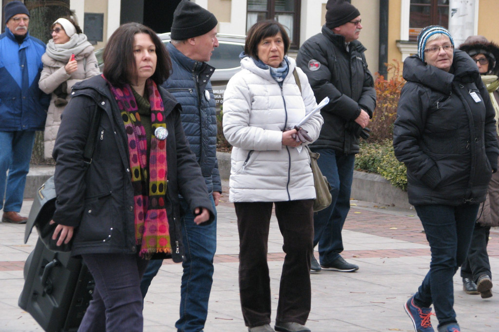 Zamość: Liść Demokracji na Rynku Wodnym [FOTO, VIDEO]