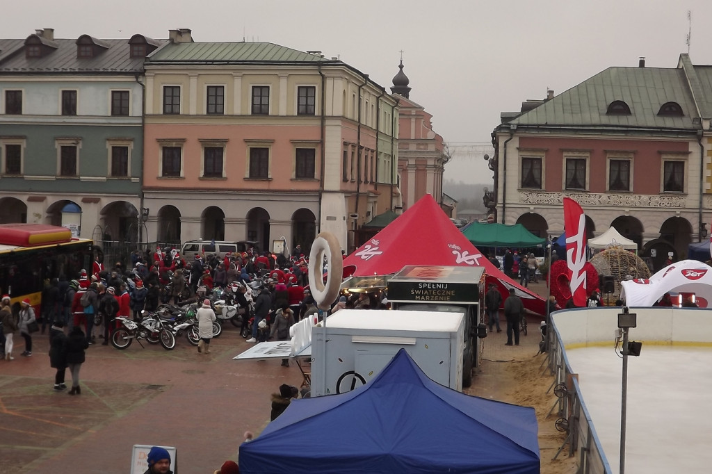 Zamość: Mikołaje na motorach na Kwadracie [FOTO]