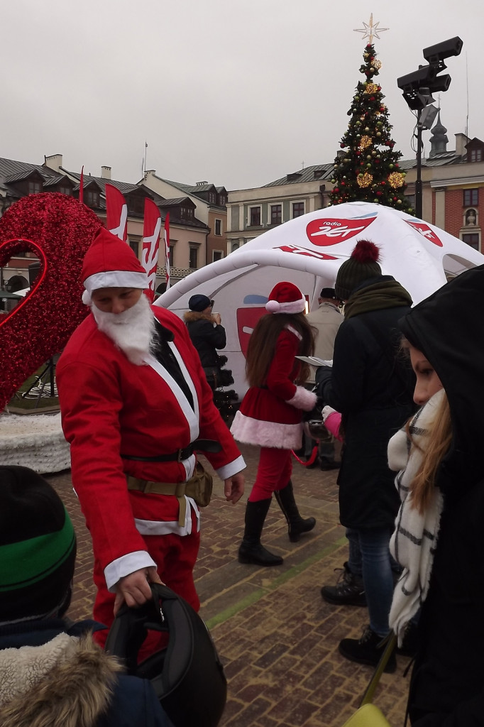 Zamość: Mikołaje na motorach na Kwadracie [FOTO]