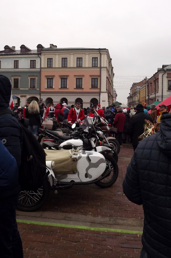 Zamość: Mikołaje na motorach na Kwadracie [FOTO]
