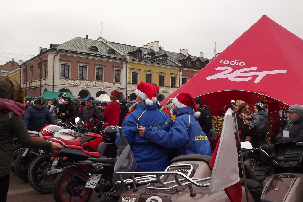 Zamość: Mikołaje na motorach na Kwadracie [FOTO]