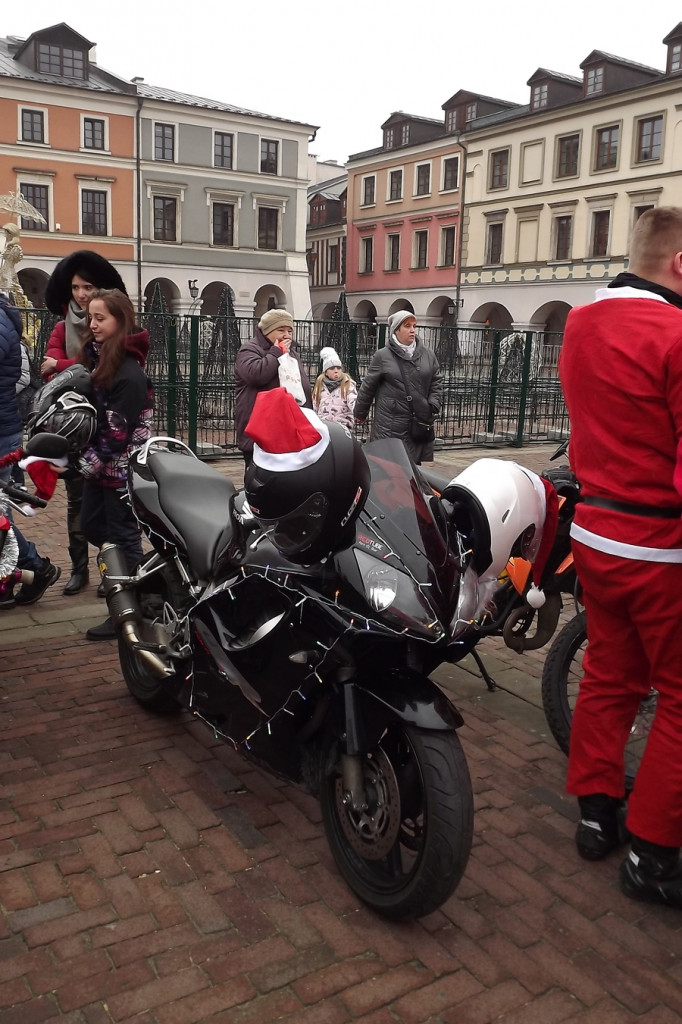Zamość: Mikołaje na motorach na Kwadracie [FOTO]