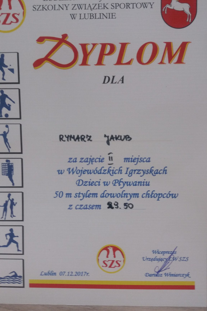 Zamość: Sukcesy pływackie 