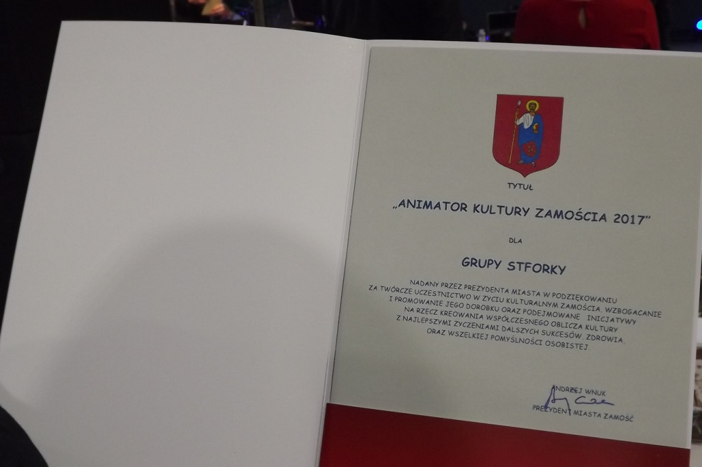 Zamość: Rok kulturalny 2017 podsumowany