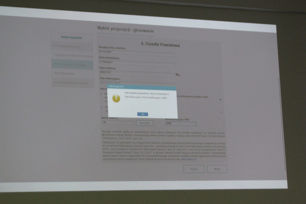 Zamość: Głosowanie na projekty Budżetu Obywatelskiego także przez Internet