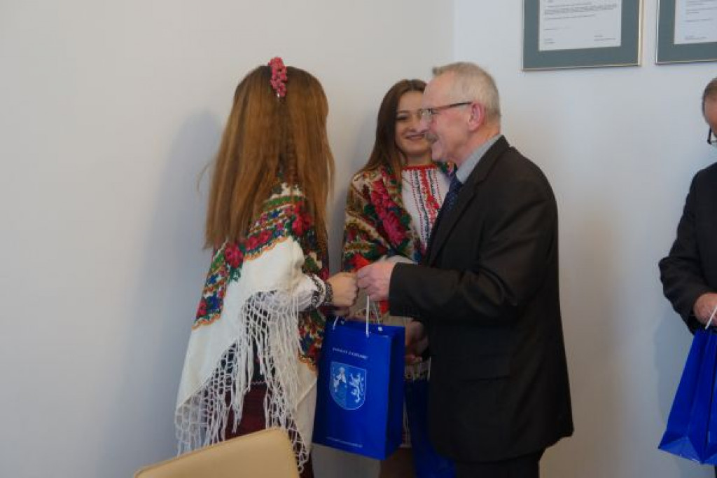 Zamość: Ukraińscy partnerzy ze świąteczną wizytą w starostwie
