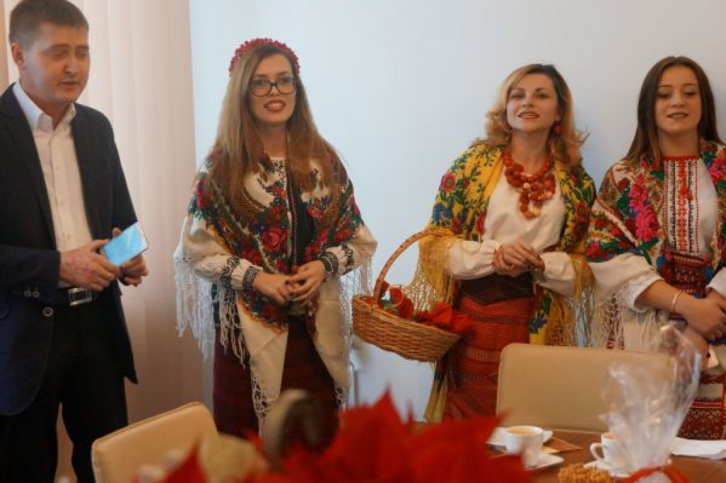 Zamość: Ukraińscy partnerzy ze świąteczną wizytą w starostwie